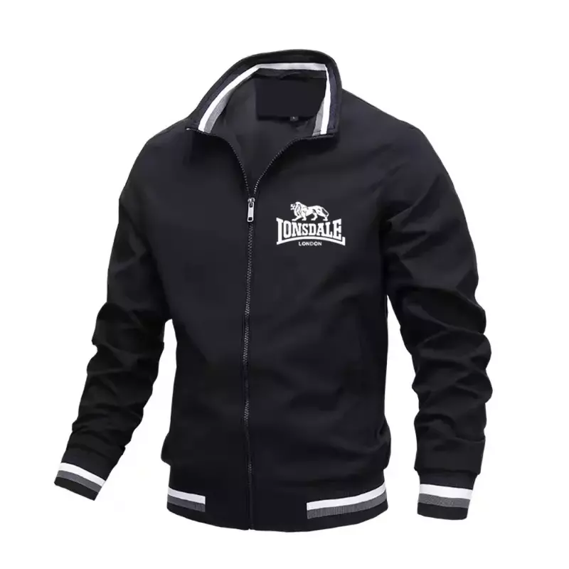 Men's Lonsdale short jacket, trench coat, military uniform, outdoor wear, casual streetwear, new fashion, autumn