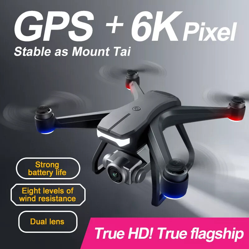 Neue f11 pro drohne 10k dual hd kamera 6km profession elles rc flugzeug 5g wifi luftaufnahme bürstenloses quadcopter spielzeug