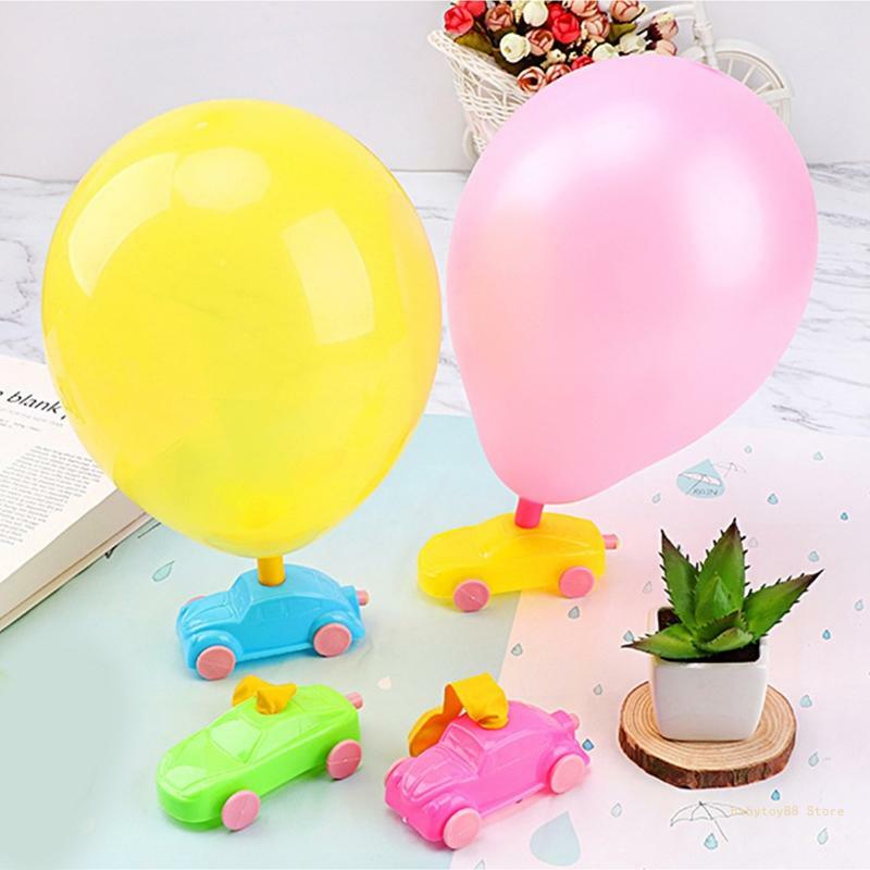 Y4UD Balloon Car Toy voor Baby Kiddie Hand-Oog Coördinatie Feestartikelen