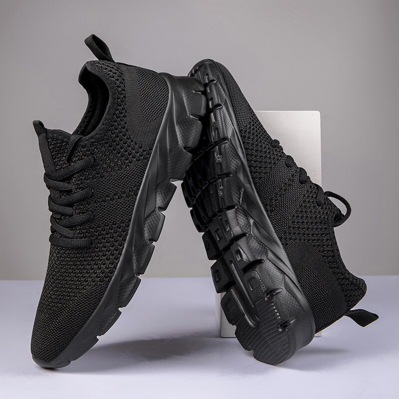Fujeak Unisex Casual Trendy Shoes Ultralight Plus Size Footwear Outdoor Non-slip Comfort Sneakers Breathable Mesh Shoes for Men