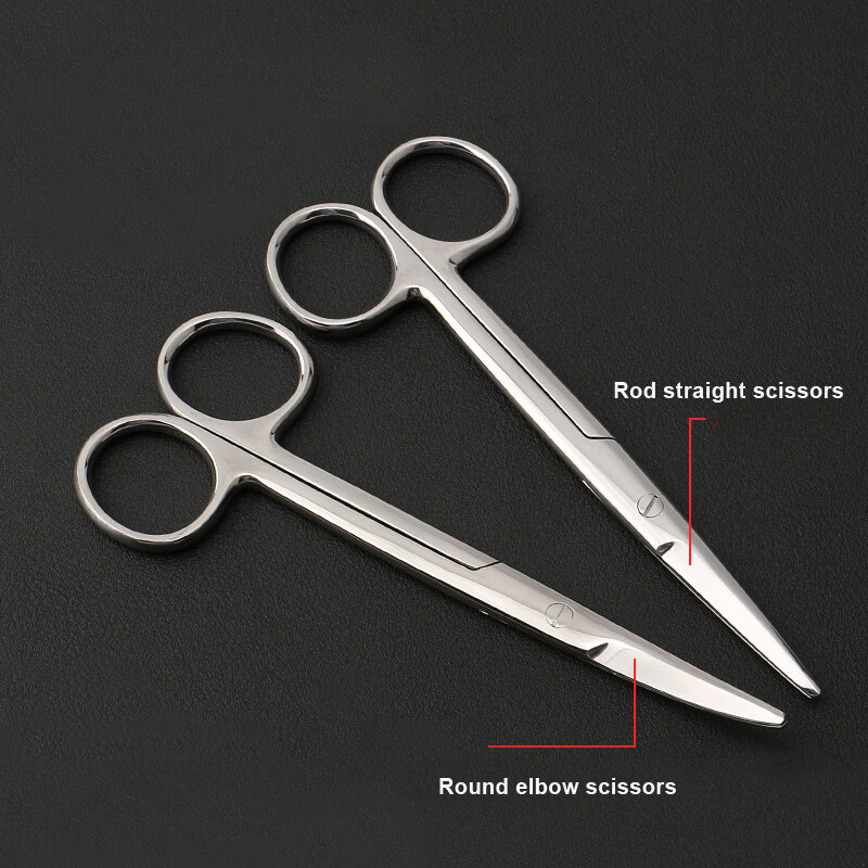 Forbici personalizzate strumenti chirurgici forbici oftalmiche in acciaio inossidabile a punta tonda a doppia palpebra strumenti per modellare
