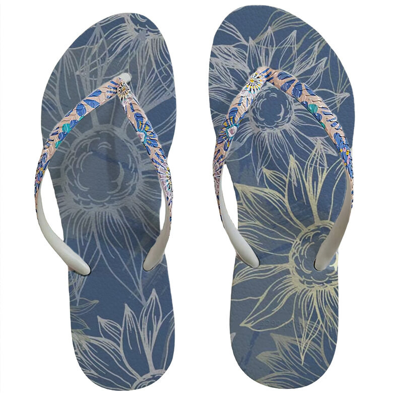 Flat Non-slip Summer Women Flip Flops Soft Bottom Clip Sandals Beach Slippers Waterproof Silent Indoor and Outdoor Wear