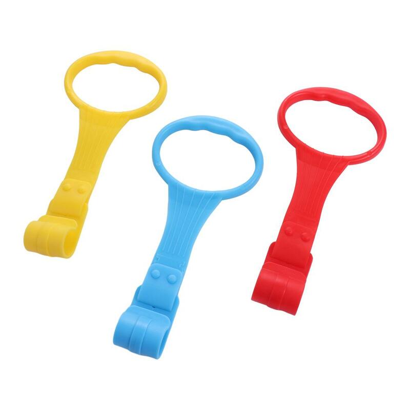 Bed Accessories Pull Ring for Playpen Cognition Solid Color Plastic Stroller Toy Ring Baby Crib Hooks Playpen