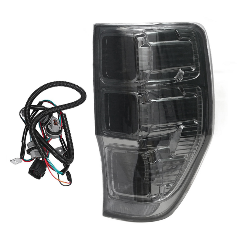 1 Paar Rokerige Achterlicht Remlamp Voor Ford Ranger Ute Px Xl Xls Xlt 2011-2020 Signaalverlichting Met Draad Zonder Lamp