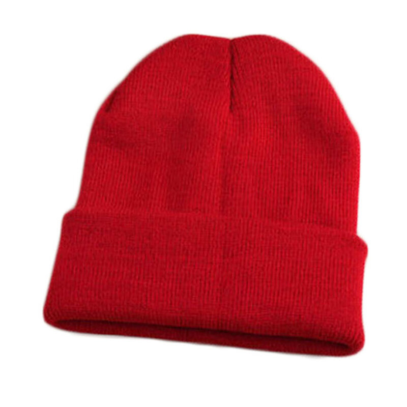 Klasyczna czapka fluorescencyjna ciepła czapka robiona na drutach solidna Unisex czapki zimowa mieszanka wełny miękka ciepła czapka z dzianiny kapelusz czaszka narty wełniane czapki