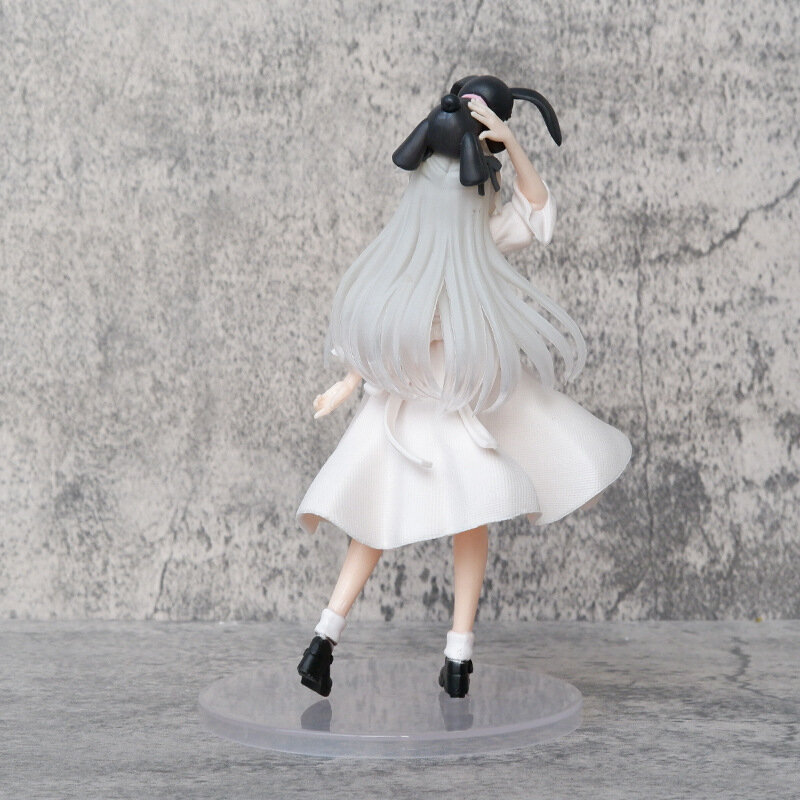Kasuvano Sora-figura de Anime japonés, vestido blanco para niña kawaii, modelo de colección de PVC de pie, juguetes, 20cm