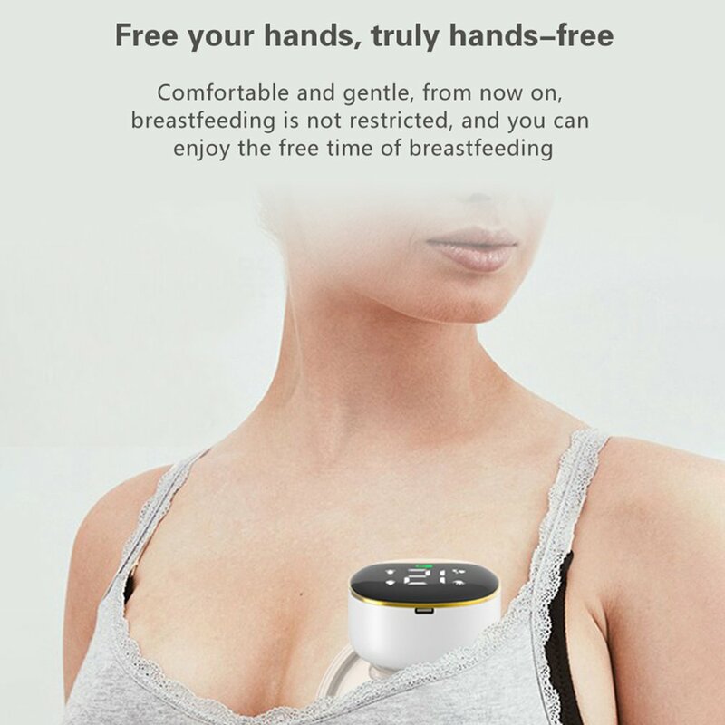 MY-373 LED Breast Pump Intelligent Electric Wearable Breasts Press Machine Automatic Silent Pumps Transparent Pumping Machines