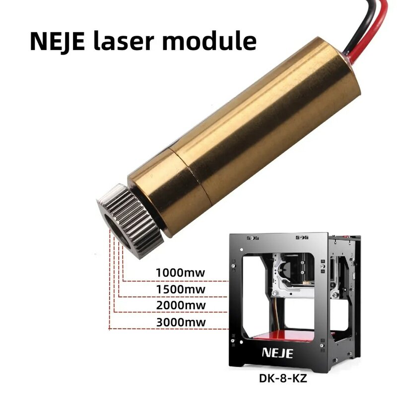 NEJE-Módulo Laser, DK-8-KZ, 1000mW, 1500mW, 2000mW, 3000mw, 445nm, 405nm