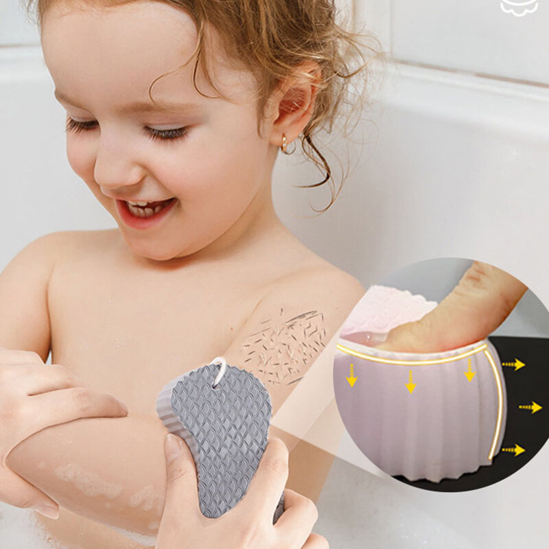 Esponja esfoliante esponja macia purificador do corpo para o bebê adultos banho esfoliante esfoliante esponja limpador de pele ferramenta removedor de pele morta