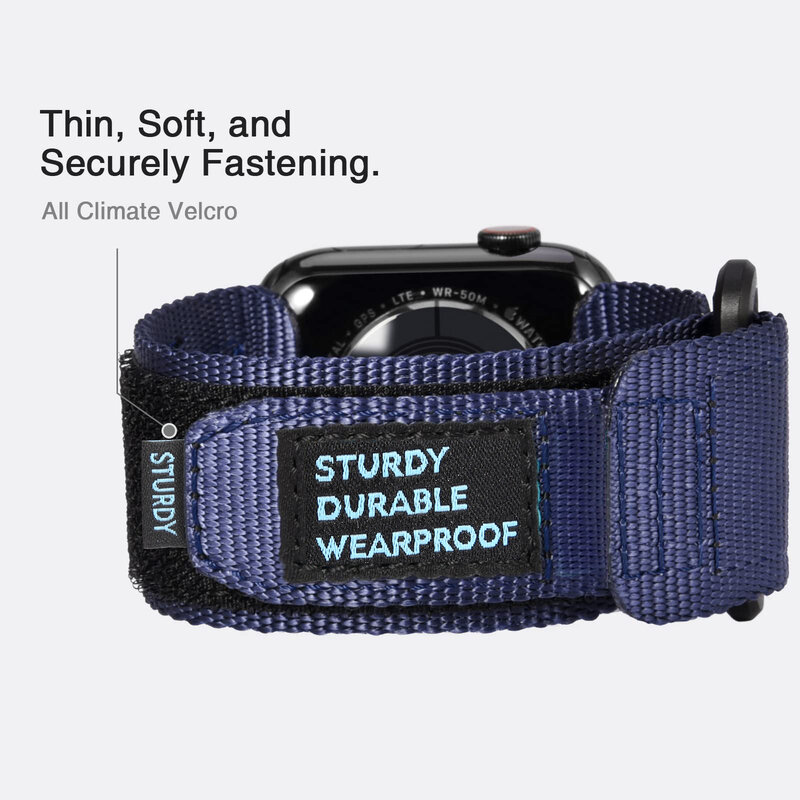 Bracelet tissé en nylon, compatible avec Apple Watch Series 9, 8/7, 6, 5, 4, SE Ultra 2/3, conçu pour s'adapter à 49mm, 42mm, 44mm, 45mm, 38mm, 40mm, 41mm