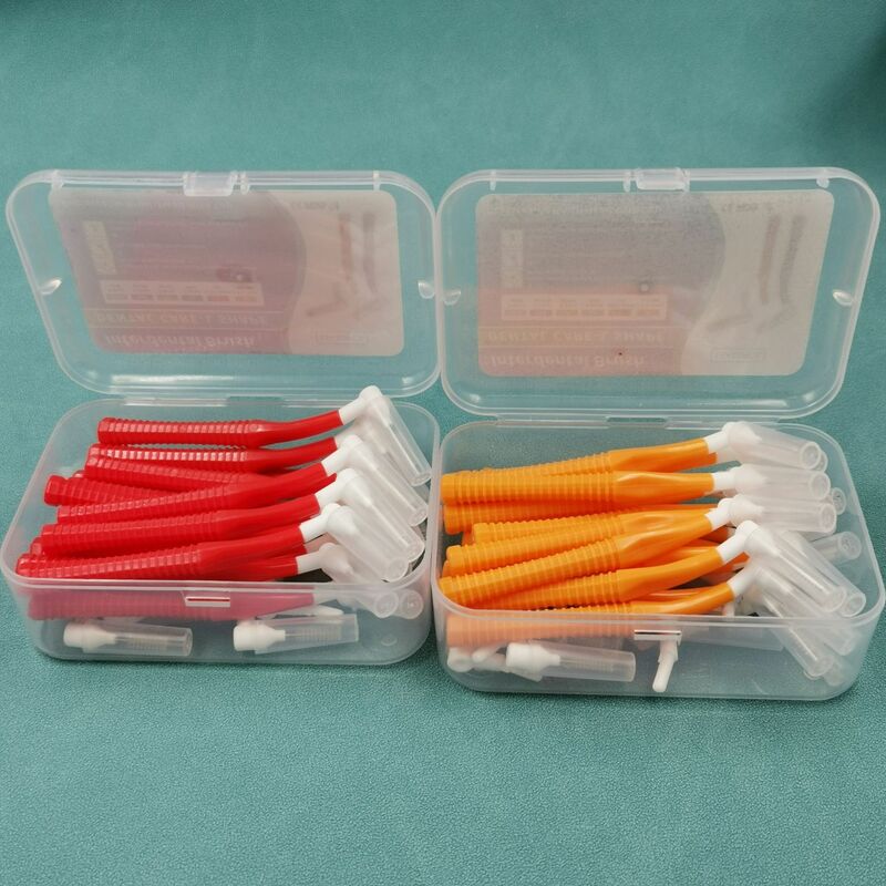 New 20Pcs Angle Interdental Brushes High-quality Plastics Safety Long-term Use Between TeethBraces Tooth Brush Cleaner