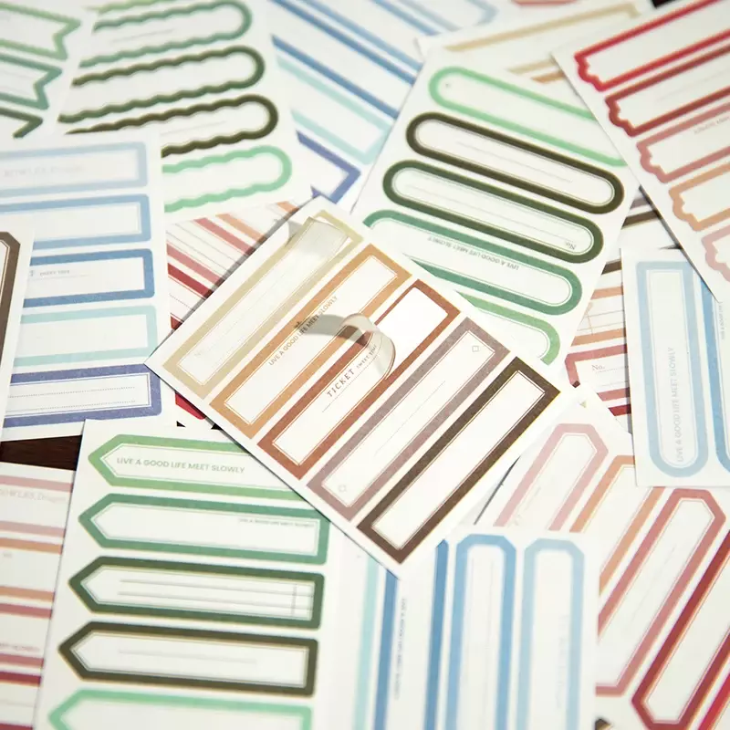 30 Stks/pak Berichtstickers Literaire Vintage Minimalistisch Handboekmateriaal Decoratieve Collage Stickers 4 Soorten