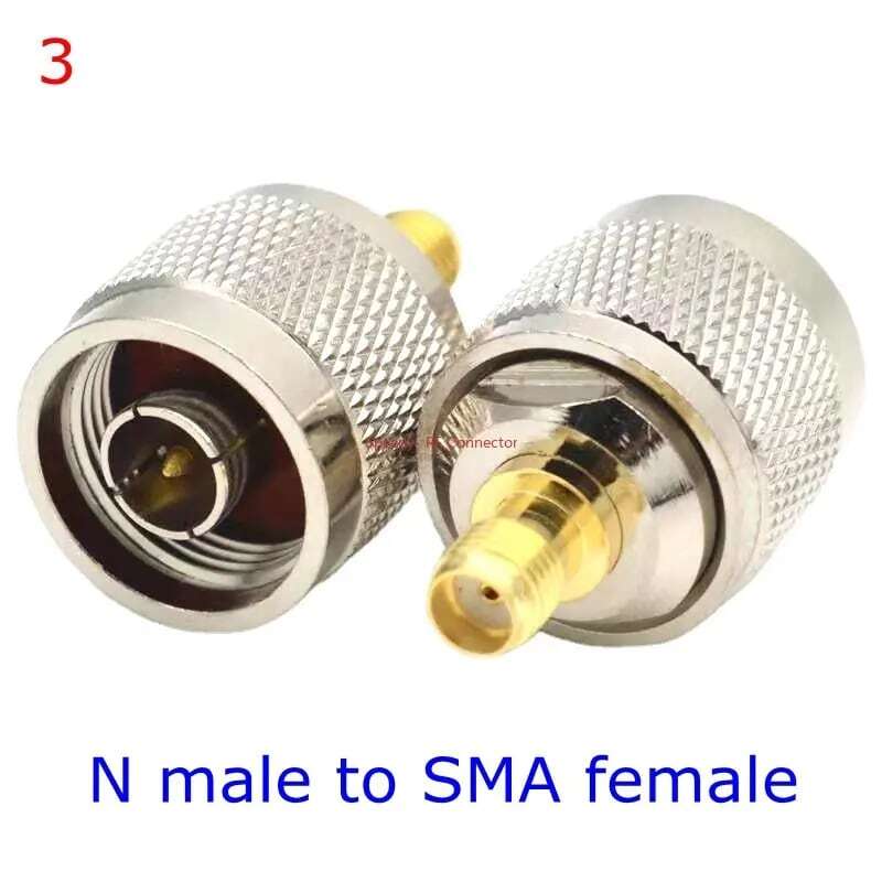 Conector recto L16 N macho hembra a Sma macho hembra, convertidor de prueba SMA a N macho hembra, latón niquelado, envío gratis
