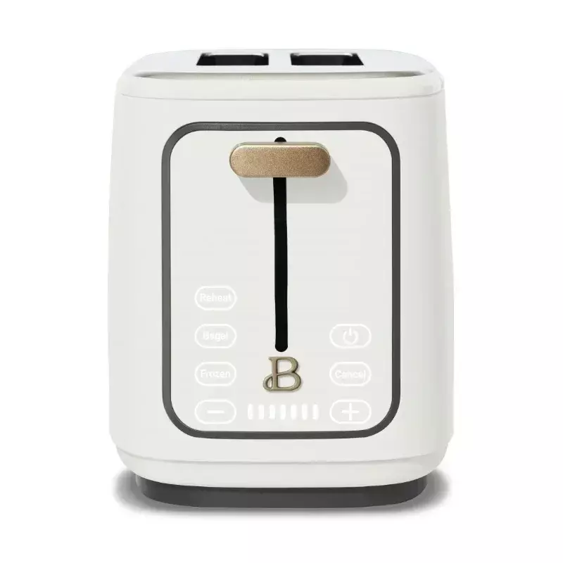 HAOYUNMA tostadora de 2 rebanadas con pantalla táctil, glaseado blanco de Drew Barrymore, máquina de desayuno multifunción