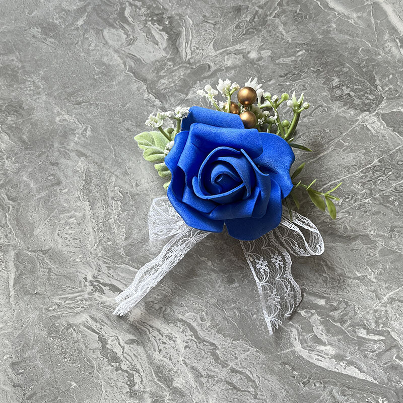 Bracelets Bridesmaids Corsage Wedding Accessories PE Roses Foam Light Brooch Flowers Groom Boutonniere Marriages Girl Cuff Decor