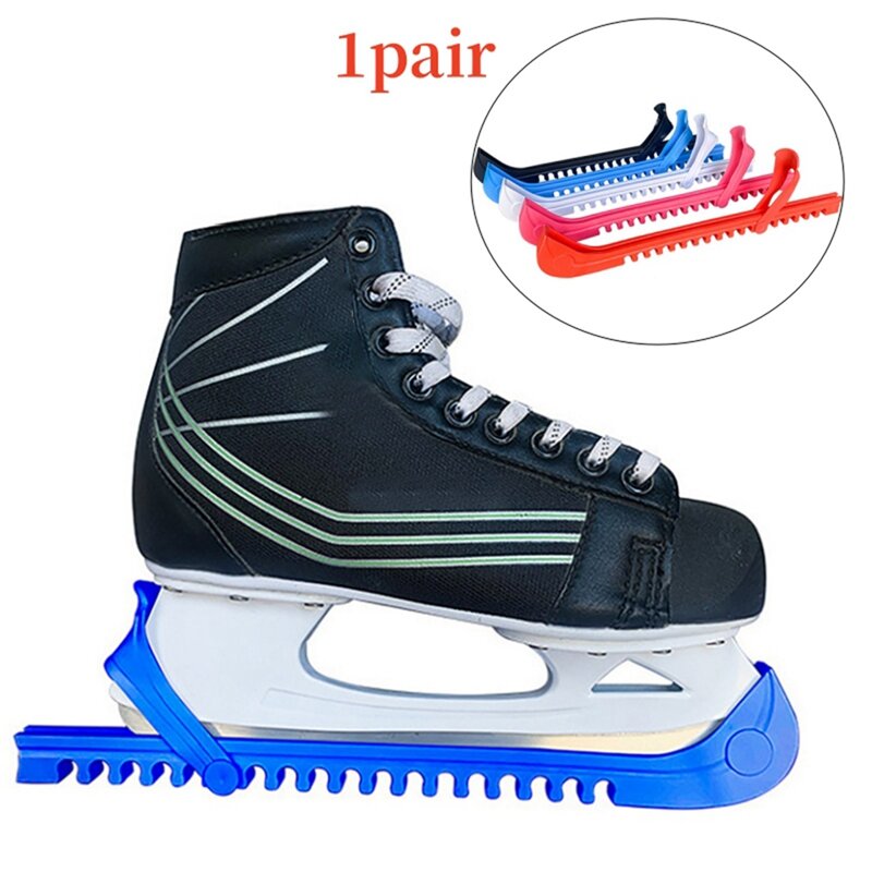 1Pair Ice Skates Skating Blades Protector Shoes Guards Practical Covers Adjustable Protective Case Blade Sleeve