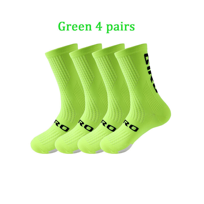 4 пары/комплект, дышащие Компрессионные носки для футбола