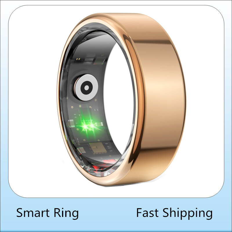 Smart Ring Heart Rate Monitor Blood Oxygen Sleep Monitor Multi Sports Mode Fitness Tracker for Lovers Gift