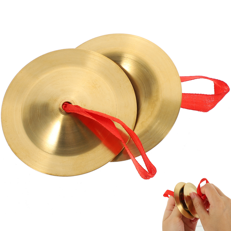 1 Pair Finger Cymbals Creative Kids Cymbals Mini Musical Instrument for Kids