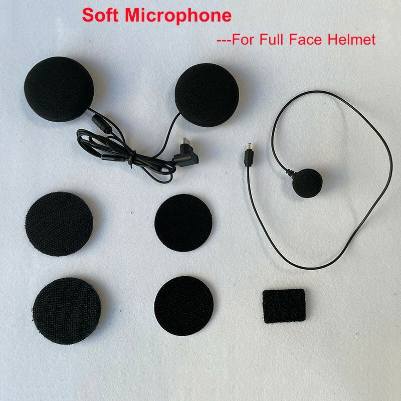 Mornystar S2 S8 moto BT casco auricolare Base accessori Kit auricolare duro/morbido microfono