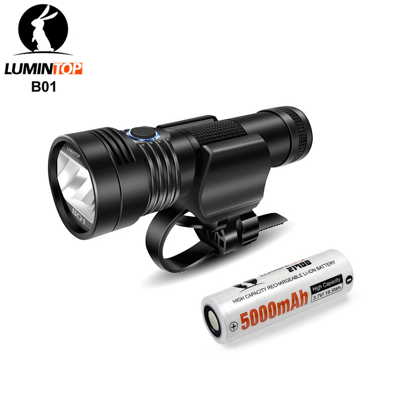 Lumintop B01 bicycle flashlight bike headlight USB Type-C rechargeable 21700 bicycle flashlight anti-glare 850Lumens 210 meters