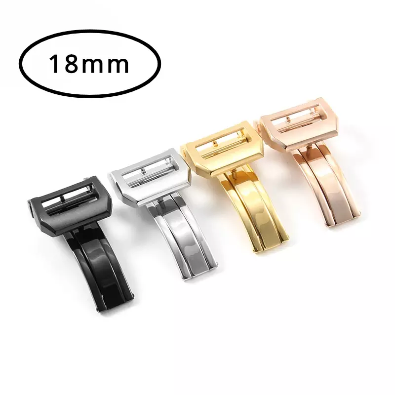 18mm Watch Accessories Buckle for IWC PORTUGUESE FAMILY Series Folding Butterfly Buckle Strap Buckle Strap Clasp