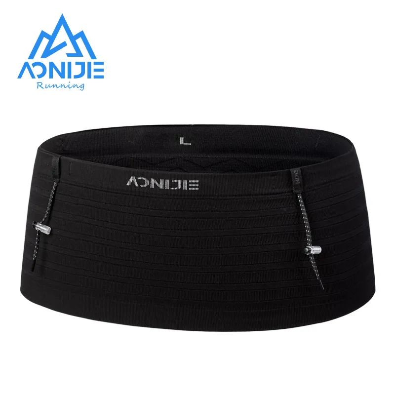 AONIJIE W8116 Newest Woven Elastic Sports Waist Pack Running Race Number Belt For Triathlon Marathon Cycling Mountaineering