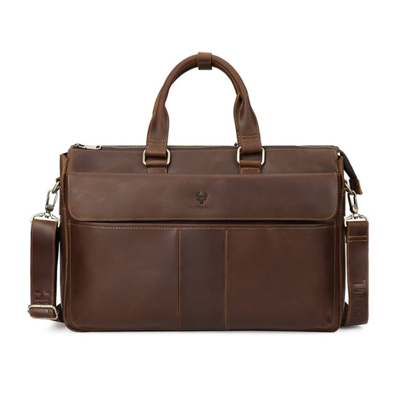 Große Kapazität Umhängetasche Handtasche Herren Laptoptasche für Pendeln und Bürogebrauch