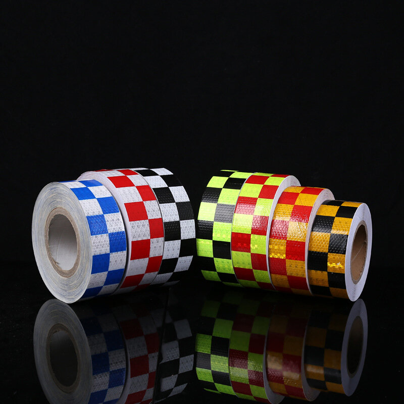 Reflective Adhesive Tape Square Stickers Decal Car Night Cycling Safety Reflector Tapes