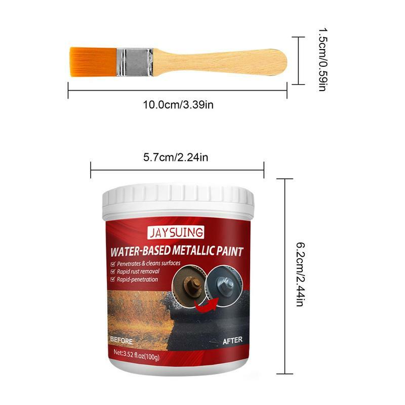 100g Metal Paint Water Based Primer Clean Surface Easy Operation Rapid Rust Removal Penetration Metal Paints