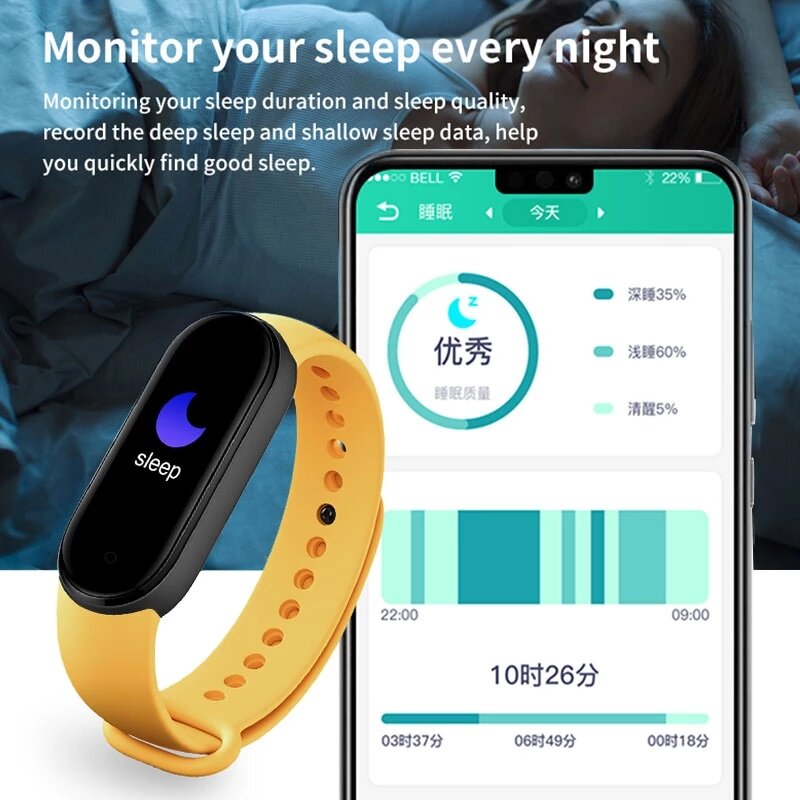Reloj inteligente M7 para niños y niñas, pulsera deportiva resistente al agua, rastreador de Fitness para Xiaomi