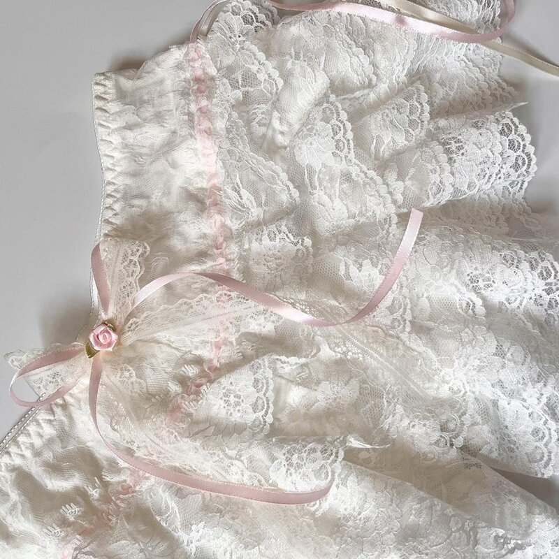 Женские винтажные шорты коттедж Y2K 00s, милые Многослойные Шорты с кружевной отделкой, милая Лолита в стиле ретро