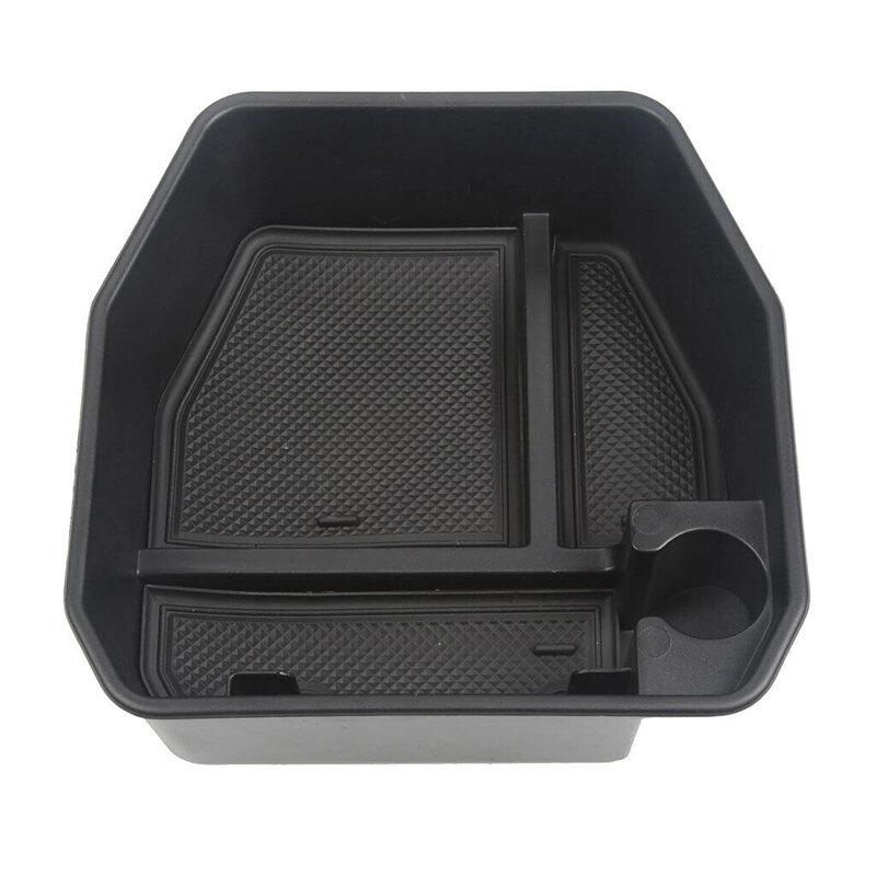 Black Car Central Control Armrest Storage Box ABS Fit for Land Rover Defender 90 110 2023 2022 2021 2020