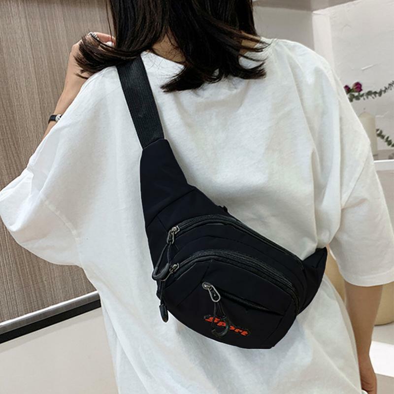 Casual Waist Pouch Casual Sports Bag With Lighter Oxford Cloth Crossbody Handbags With Smooth Zippers Ensure Users Have Quick