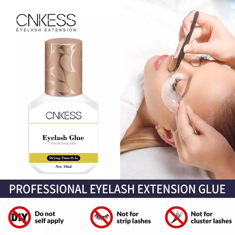 CNK-Colle pour extensions de cils, 10ml, séchage rapide en 0.5s, faible irritation, rétention arina, vente en gros de 50 à 70 jours
