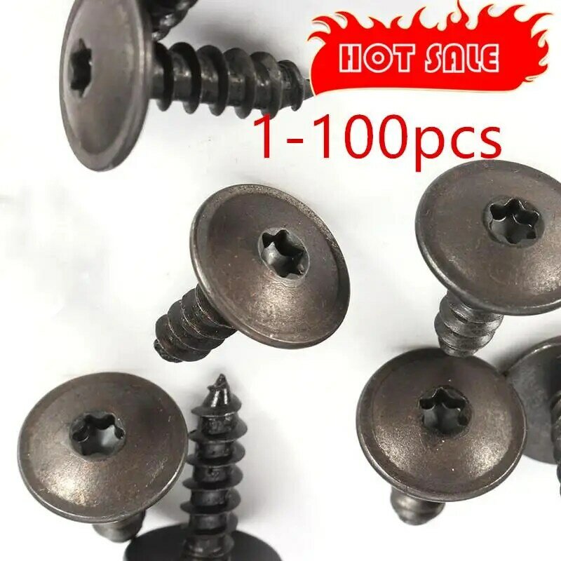 50/100x Engine Cover Undertray Splash Guard Wheel Arch Torx Screws Universal For VW For AUDI 5x16mm Car Fastener Clips Accessory
