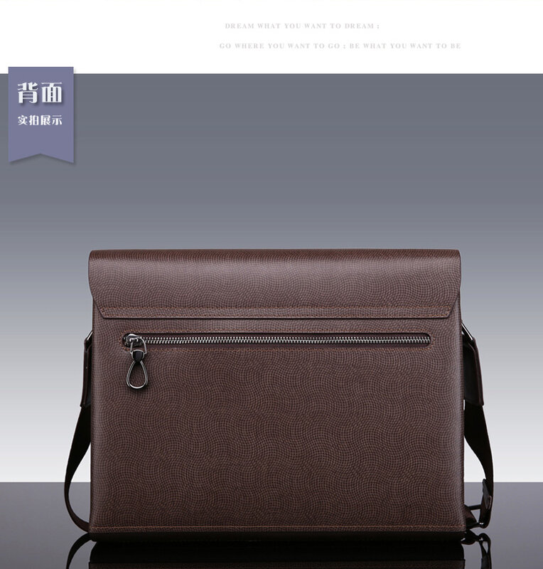 Bolsa de negócios de moda pequena maleta casual bolsa de mensageiro masculina bolsa de ombro de grande capacidade crossbody saco de couro