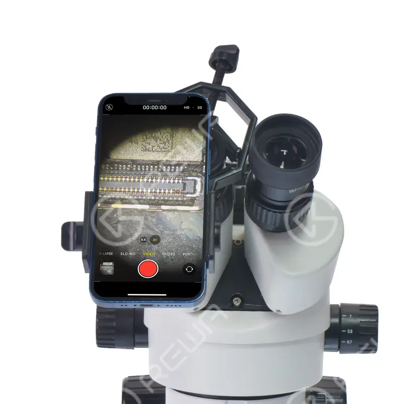 Adaptor ponsel plastik, teropong teleskop mikroskop monokular trinokular Spotting Scope klip ponsel braket