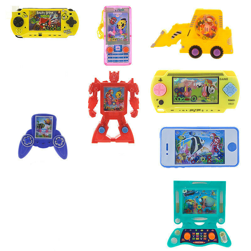 1Pc Cultiveren Kid Denkvermogen Speelgoed Water Ring Toss Baby Handheld Game Machine Ouder-kind Interactief Spel Speelgoed willekeurige Kleur