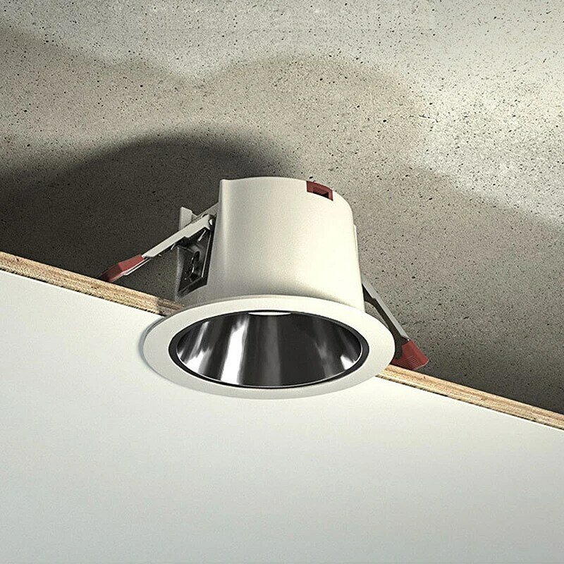 สมาร์ทโฮมดาวน์ไลท์ LED หรี่แสงได้ Tuya ZigBee ป้องกันแสงสะท้อนลงขอบแคบไม่มีโคมไฟหลักติดตั้งเชิงพาณิชย์