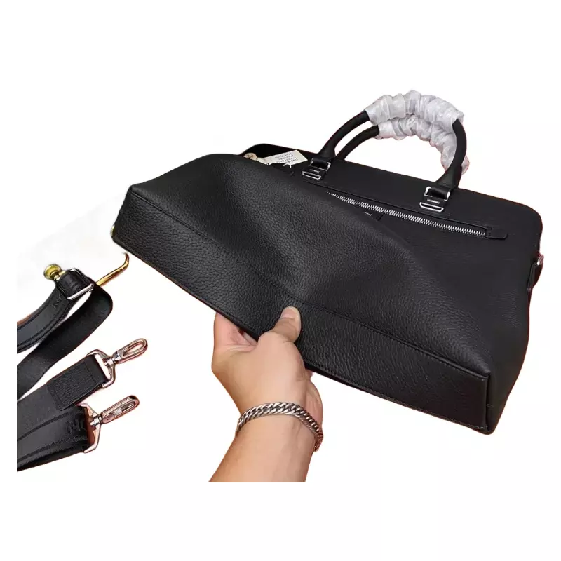 Мужской кожаный портфель, повседневная сумка через плечо, дорожная сумка для компьютера