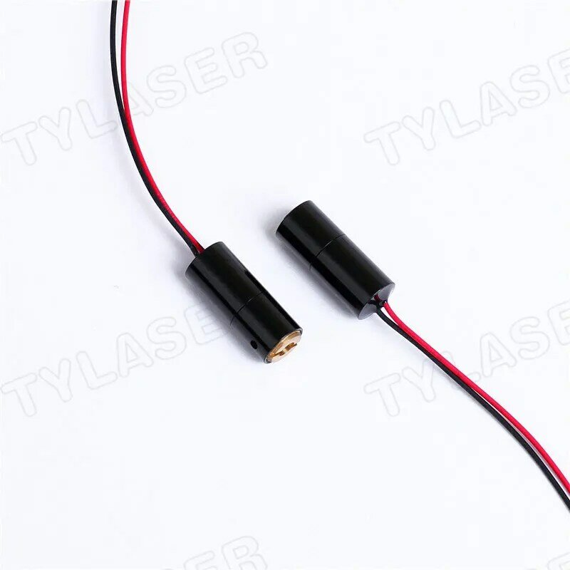 Módulo de diodo láser de punto rojo de grado Industrial, controlador de tipo ACC, D8X18mm, enfoque ajustable 650nm, 1mW, 5mW, 10mW