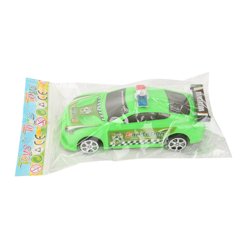 Mini coche de policía de la fuerza de retorno de simulación para niños, modelo de coche, juego de coches de juguete para niños, 1: 32