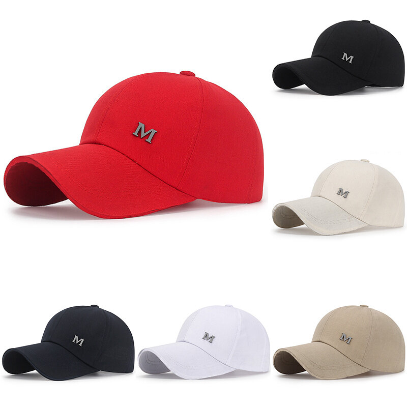 Mężczyźni damskie do koszykówki czapka lato bawełniany kapelusz haft Snapback czapka w stylu hip-hop dla dorosłych Sport kapelusz słońce dorywczo długie rondo ochrony przeciwsłonecznej czapka golfowa