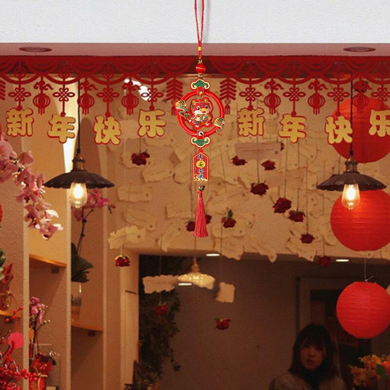Festival da Primavera Ano Lunar Photo Props Ornamentos, pingente para festa de entrada, Housewarming Holiday Door, Decoração de Ano Novo, 2024