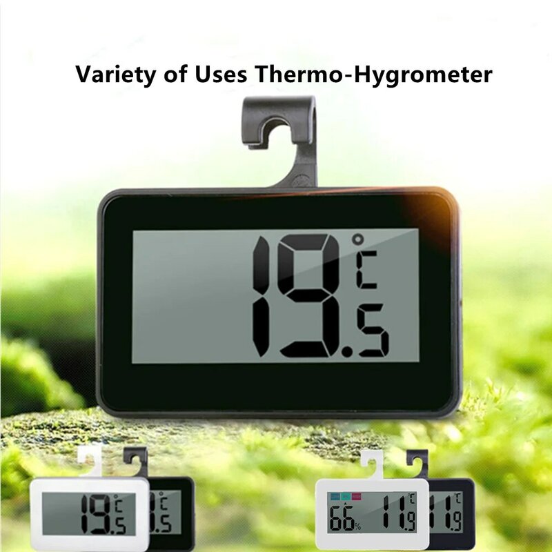Termômetro e Higrômetro Doméstico Multiuso, LCD Digital, Quarto, Porão, Armazenamento a Frio, Geladeira, Novo