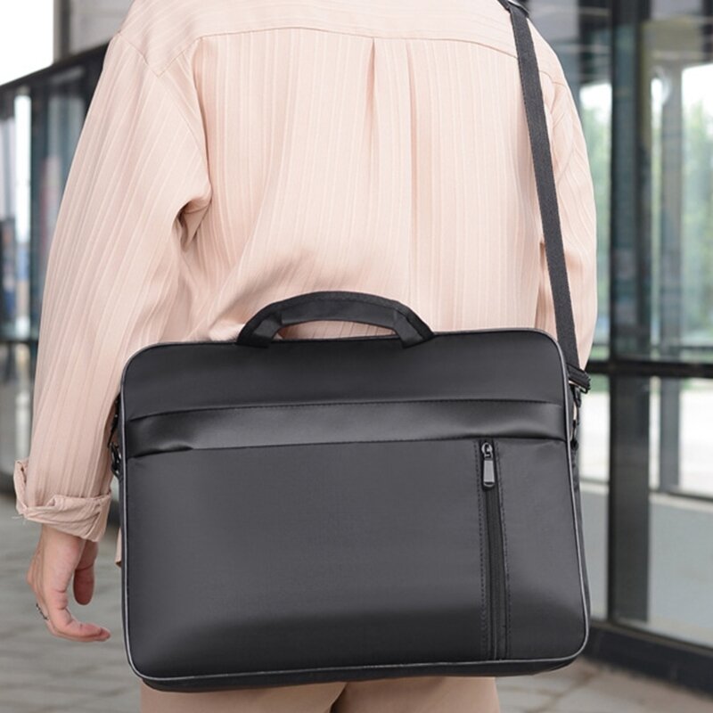 Elegante borsa per laptop da 15,6 pollici, custodia per notebook, borsa da lavoro per professionisti e studenti, portala a modo