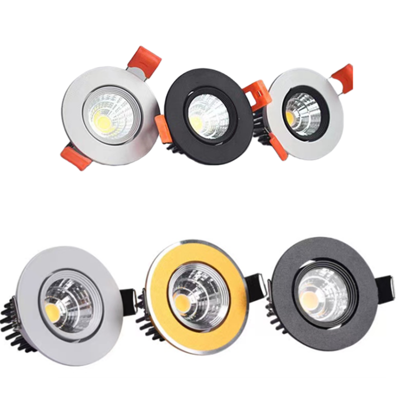 Neue LED Downlights Winkel Einstellbar COB Decke Lampe Spot Lichter 3W 5W 7w 9w 12w 15w18w Rotierenden AC85-240VDimmable Einbau