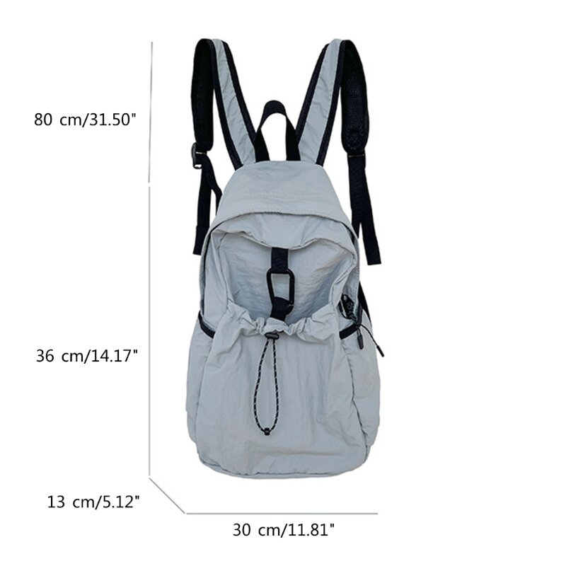 Bolso informal para estudiantes, mochila con cordón, bolso viaje, bolso hombro estilo coreano