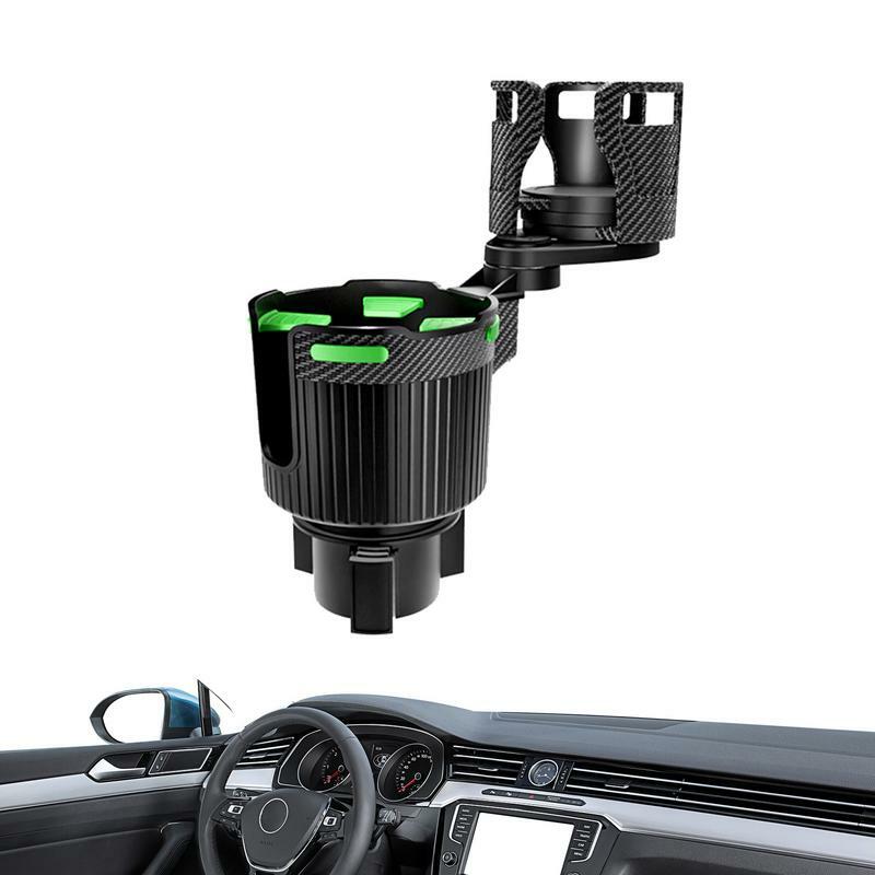 車のカップホルダーエクステンダー,多機能,自動ドリンクホルダー,360度回転,提供用の車両収納ツール